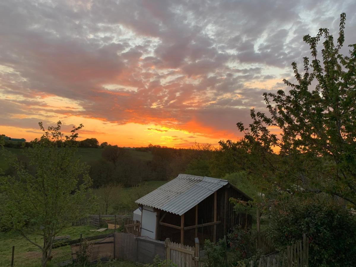 Aux Yourtes De La Fabrique Saint-Florent-des-Bois Exteriör bild